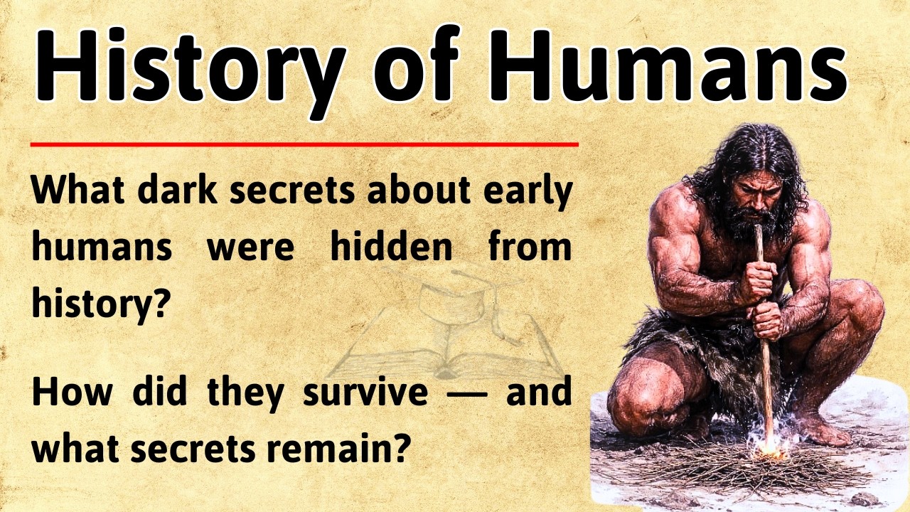 The History of Humans 👣 || Learn English Through Story Level 3 📖 || Graded Reader 🎧📚