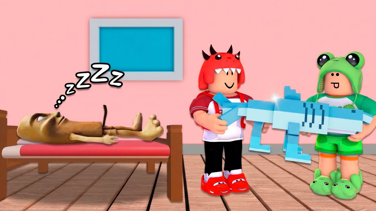 😱 Красный Динозавр и лягушонок Майки были обмануты и украли Brainrot в Roblox! | Новичок против п...
