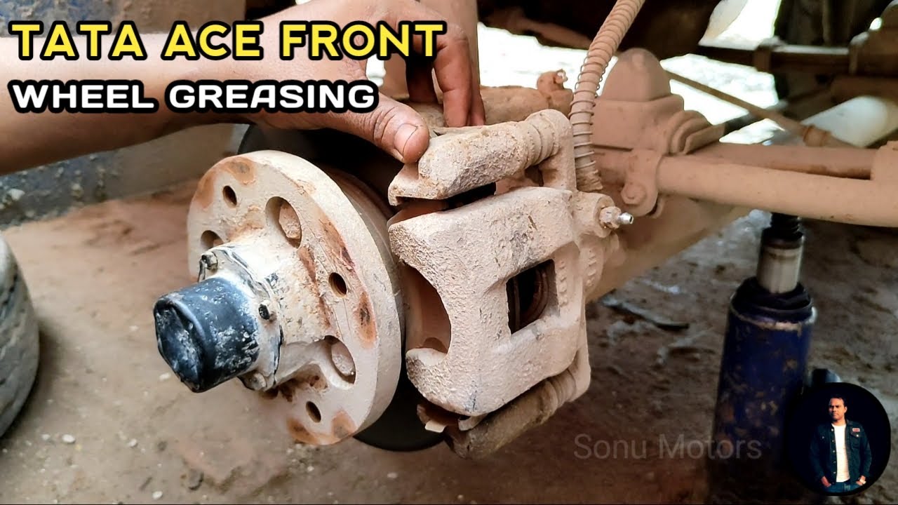 Tata Ace Front Wheel Greasing | Tata Ace Ke Front Wheel Ki Greasing Kaise karen
