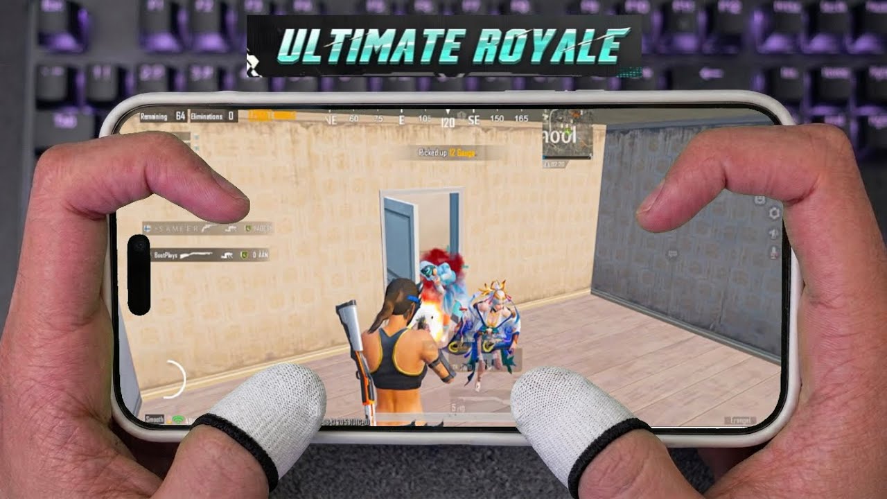 1vs4 Clutches In Ultimate Royale 🔥 iPhone 16 Pro (120 Fps)