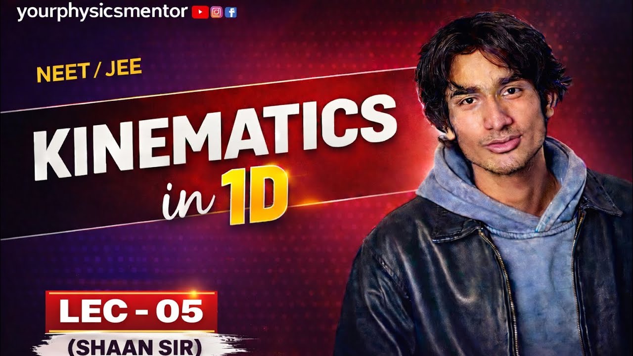 Motion in a Straight Line | Lec 05 | Class 11 Physics | JEE & NEET | Shaan Sir | YourPhysicsMentor