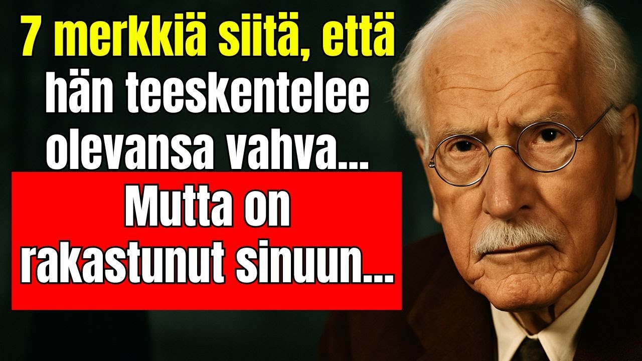 7 merkkiä siitä, että hän teeskentelee olevansa vahva...Hän on rakastunut sinuun - Carl Jung