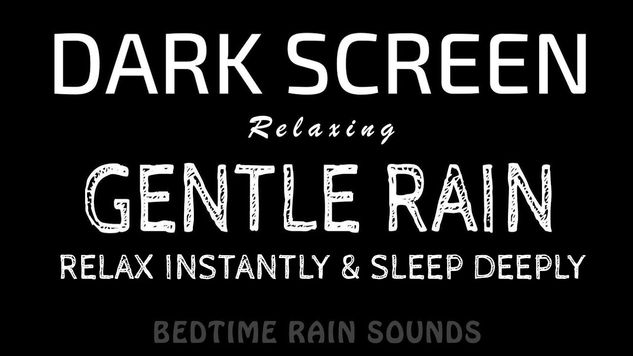 Inner Peace, Deep Sleep! Gentle RAIN Sounds for Calming the Mind & Restful Sleep | Black Screen ASMR