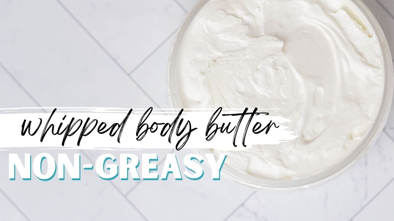 How to Make Double Whipped Lavender Body Butter | Non-Greasy Recipe