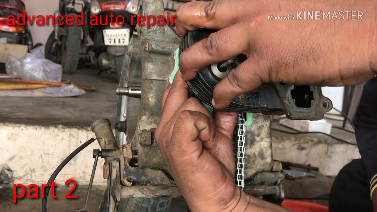 TVS scooty Pep engine assembly part 2 #automobile #tools ##powertools #racing #powertools 