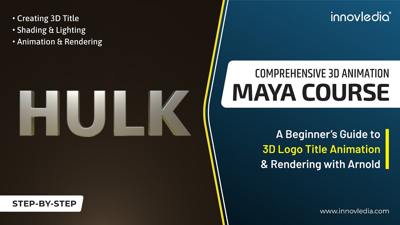 Курс по Maya • 3D-анимация логотипа в Maya и рендеринг в Arnold • Полное пошаговое руководство