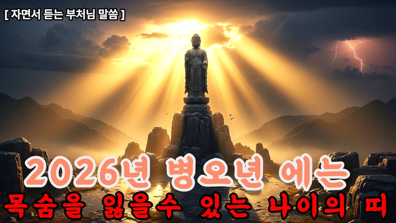 2026년 병오년 목숨을 잃을 수 있어 굉장히 위험한 띠 TOP3