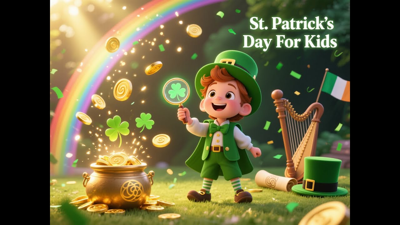 St. Patrick&rsquo;s Day For Kids | Kids Holiday Videos | Irish Culture Explained | Leprechaun Legends