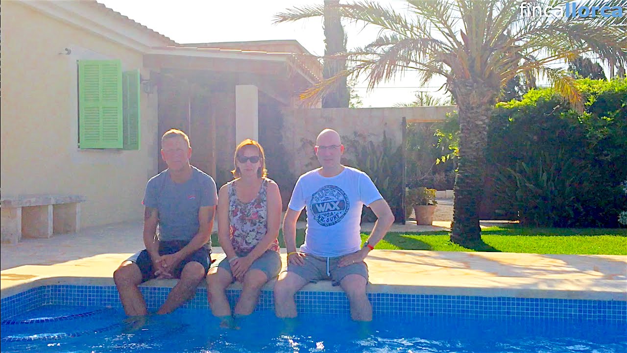 Jutta, Martin und Harald auf der Finca Cristiano