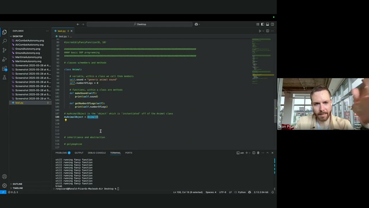 Software Lessons Session 9: Object-Oriented Programming (OOP) Part 1 (Classes and Inheritance)
