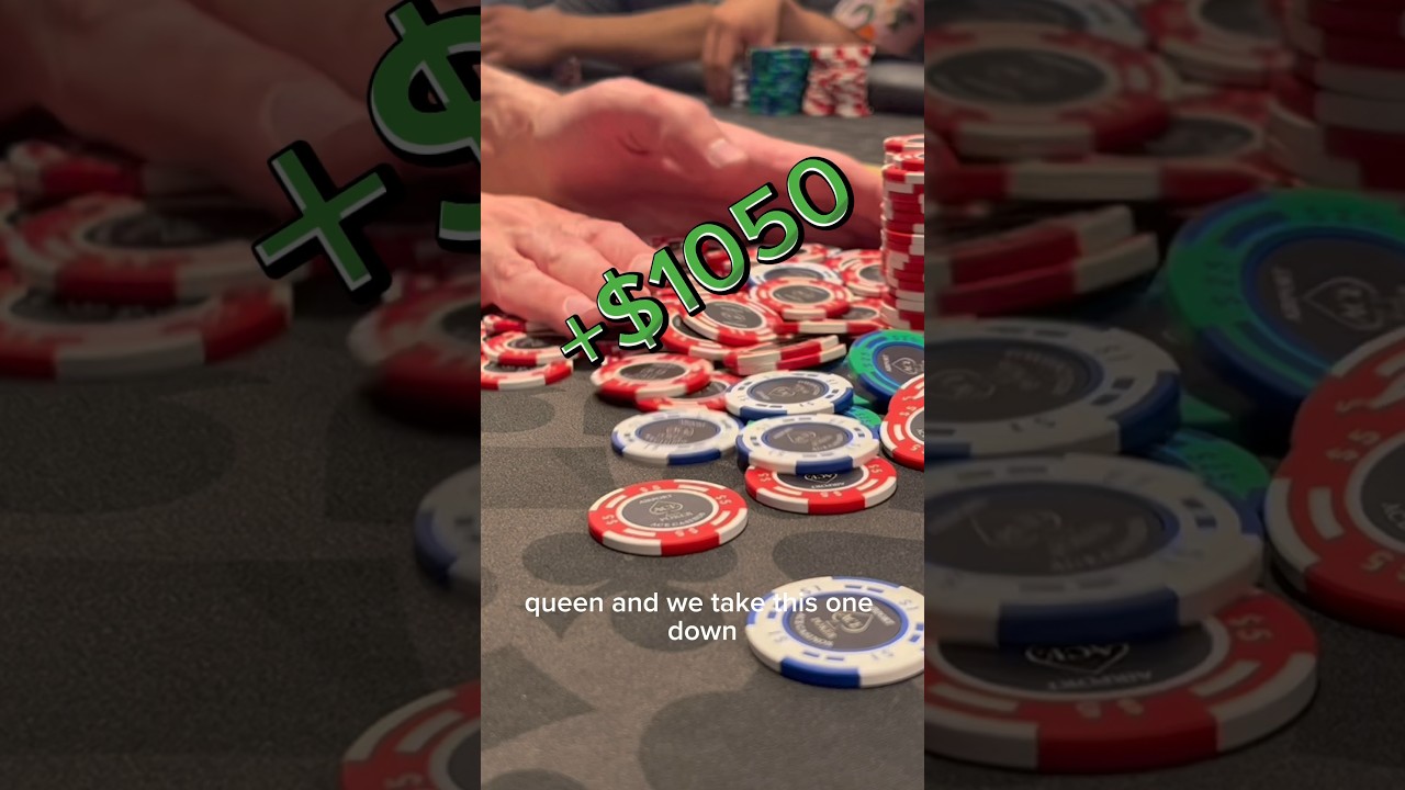 We flop a set and get jammed on! 😍 #holdem #poker #pokervlogs #pokershorts #texasholdem #pokernight