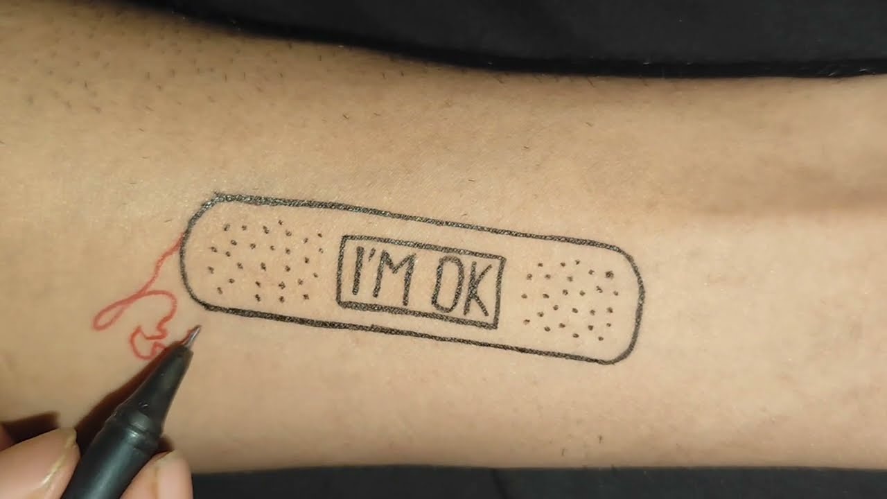 Simple Pen Tattoo That Looks Like Real Ink
