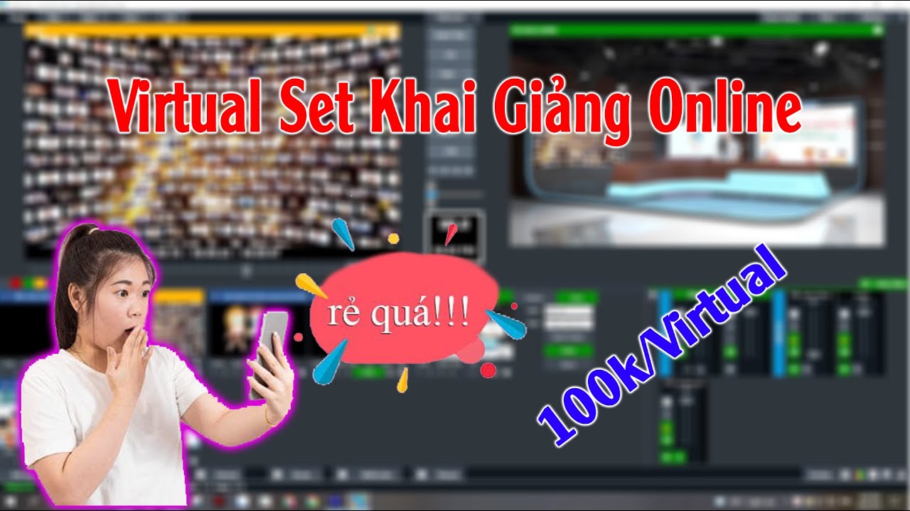Khai Giảng Năm Học Online Bằng Trưởng Quay Ảo ( Virtual Set Demo)