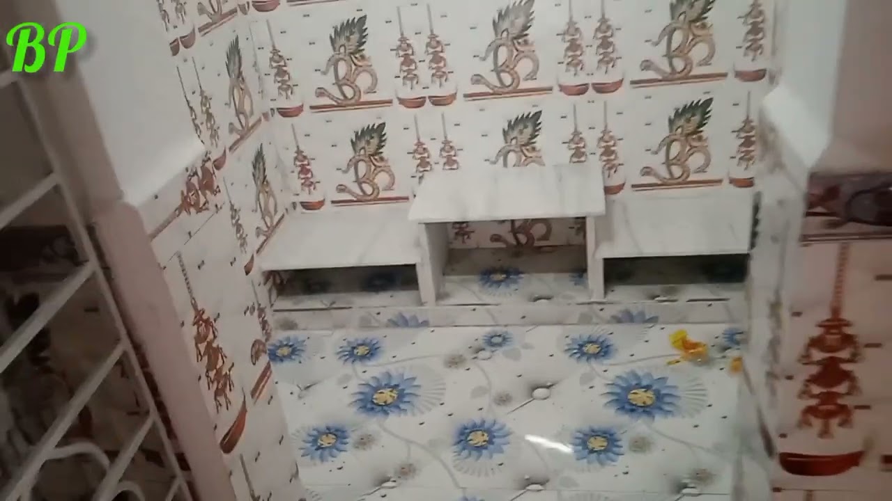 Thakur ghor complete finally|New Tile-Designed Prayer Thakur ghor#tiles#shigason#wall#marble design 