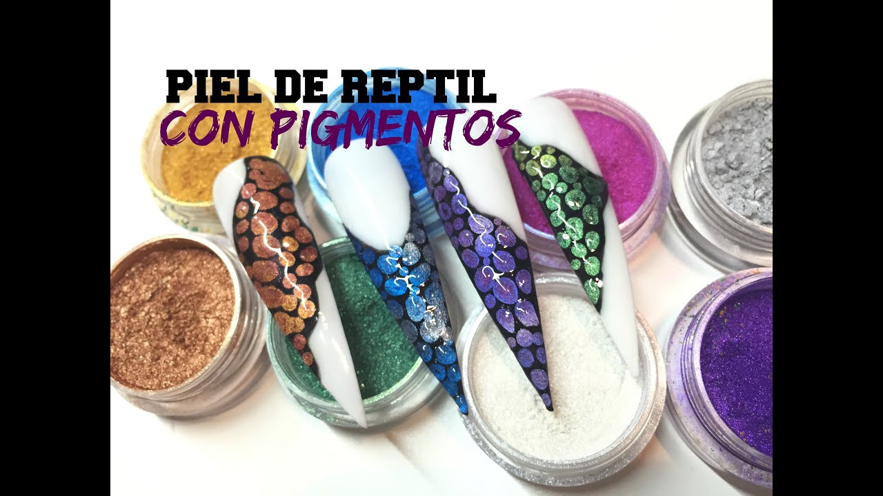 Diseños Piel de Reptil con Pigmentos Fantasy Nails