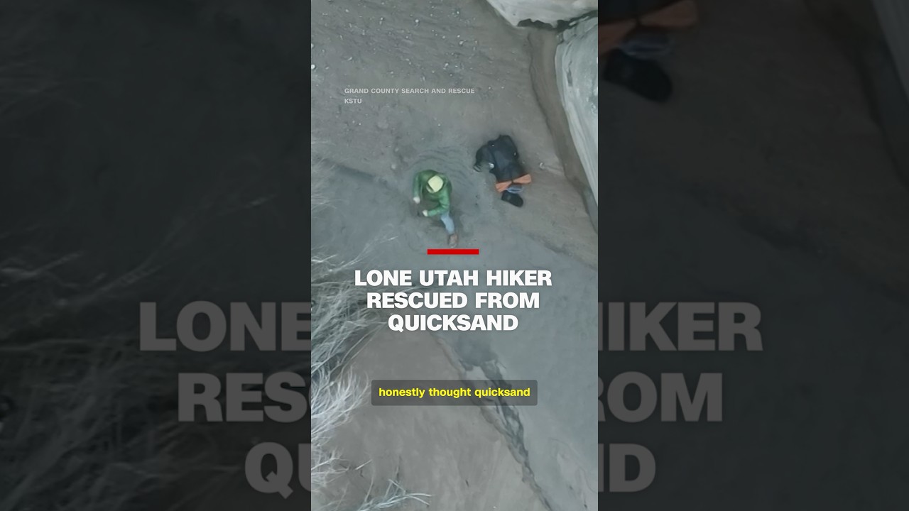 Lone Utah hiker rescued from quicksand