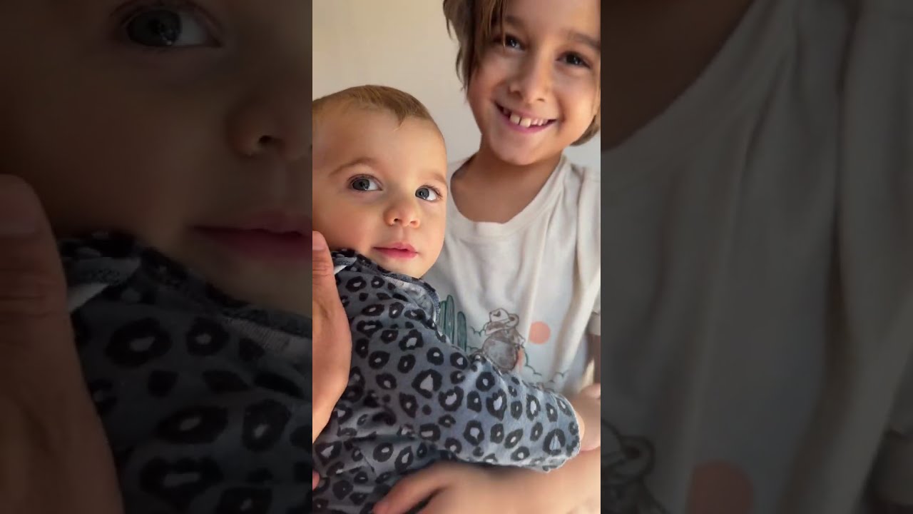 When big brother tries to put baby to sleep and dad says NO to baby #bigbrother #siblinggoals