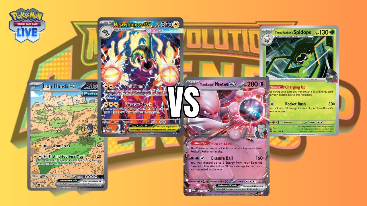 Mega Eelektross ex VS. Team Rocket - Feb 2026 Ranked (PTCGL: Mega Evolution - Ascended Heroes)