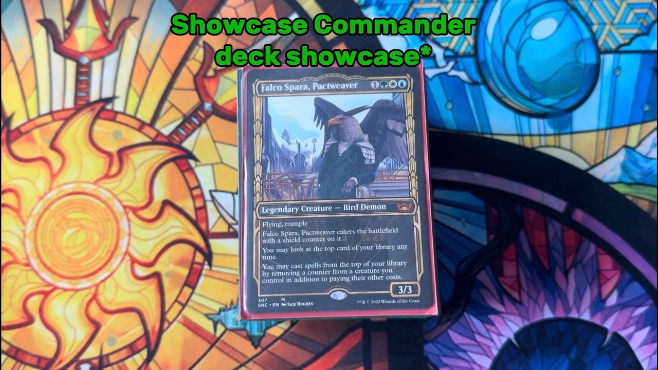 Showcase MTG Commander Deck showcase - Falco Spara 100 card fullart, borderless, showcase, extended
