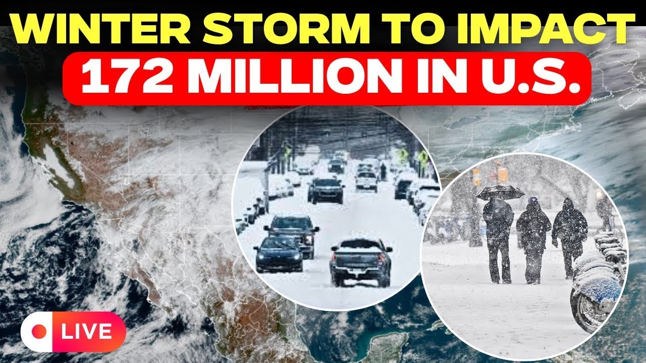 US News LIVE: Millions Brace For Major Winter Storm In US | America Winter Storm News | USA Weather