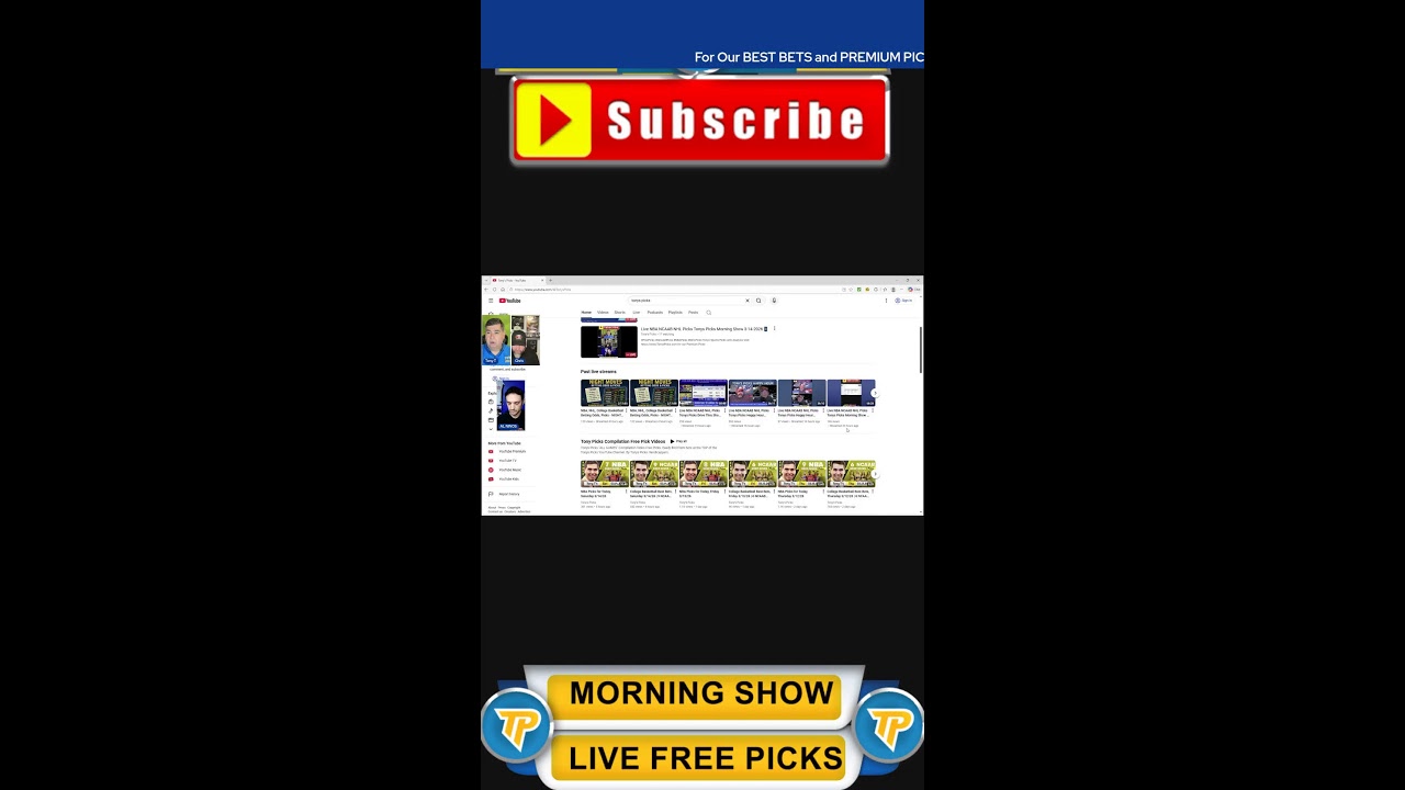 Live NBA NCAAB NHL Picks Tonys Picks Morning Show 3-14-2026 📱