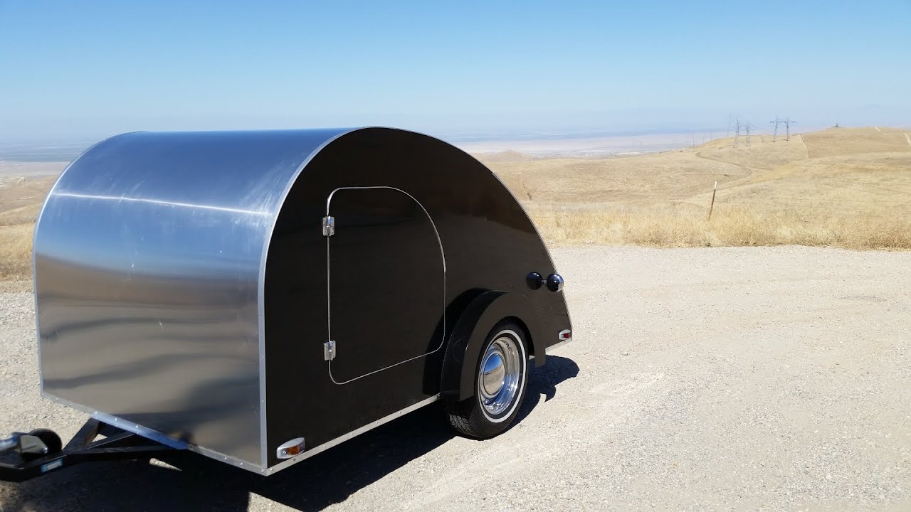 Project Grizzly 07 Building a Teardrop Trailer Aluminum Skin Finishing Up v60