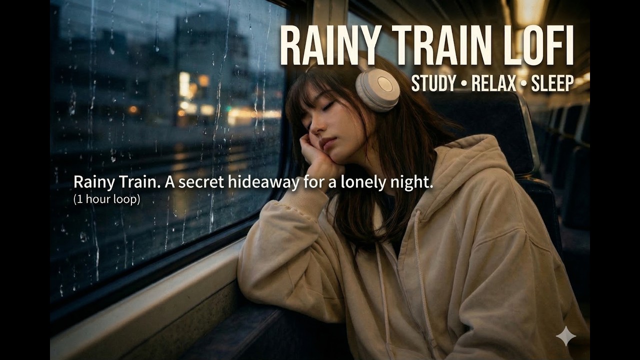 [1 Hour] Rainy Night on the Train 🌧️ lofi hip hop / chill beats for focus & reset