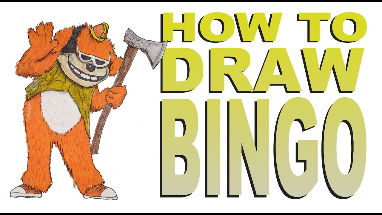 How to draw Bingo (Banana Splits Movie)