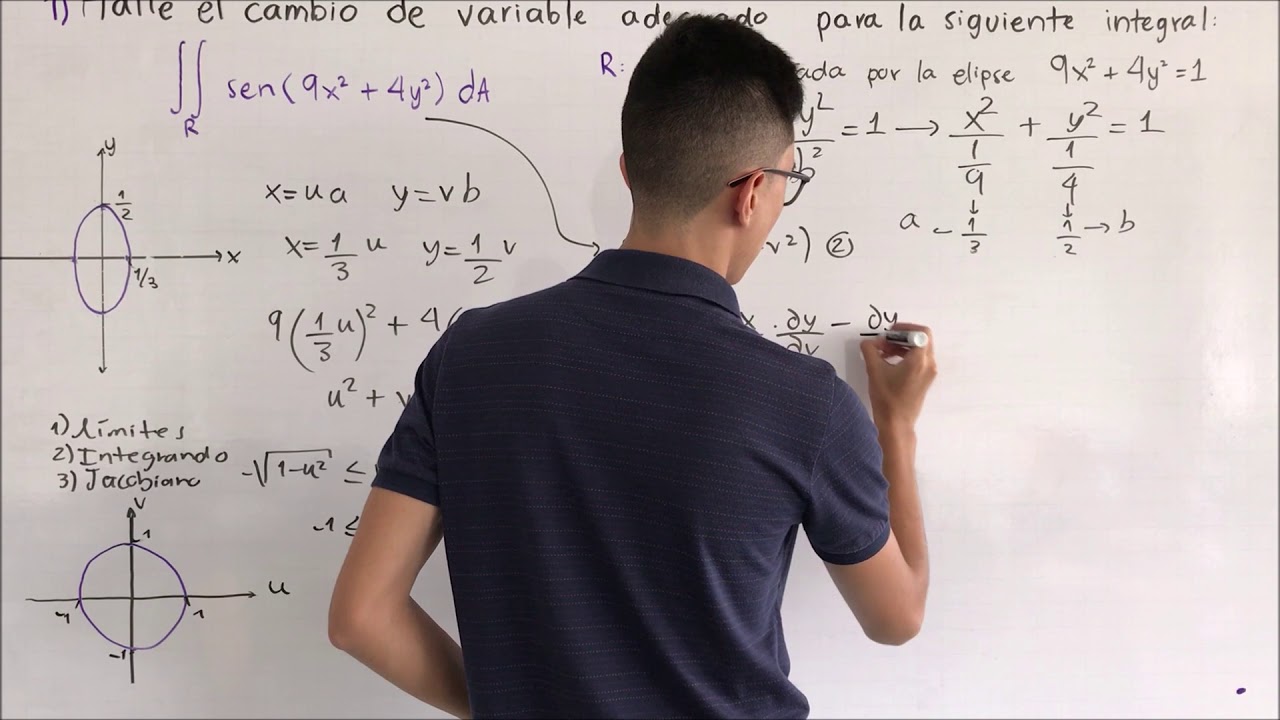 Cambio de Variable - Jacobiano. C&aacute;lculo III