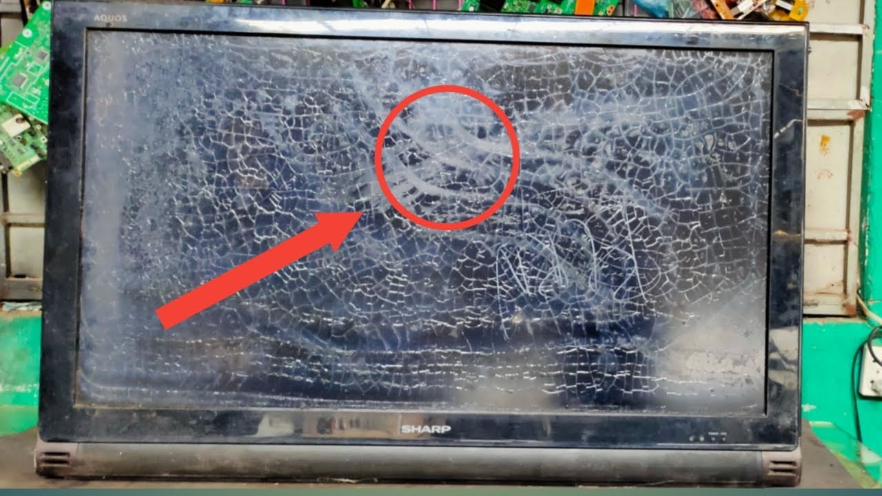 Замена поляризационной пленки Sharp/Screen TV LCD Sharp, проблема с поляризационной пленкой [восс...