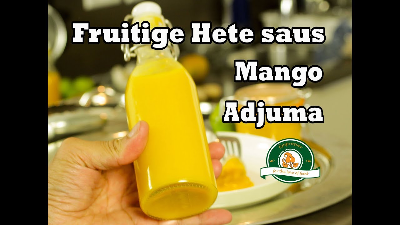 Chilisaus zelf maken. Een hete saus recept met verse Adjuma pepers en mango