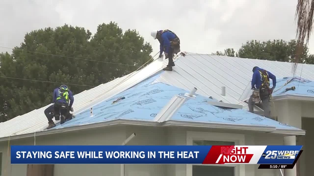 Florida roofers take precautions to stay safe in extreme heat