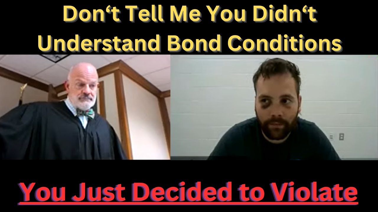 Judge Baillargeon has a tough talk with a busted-up Defendant