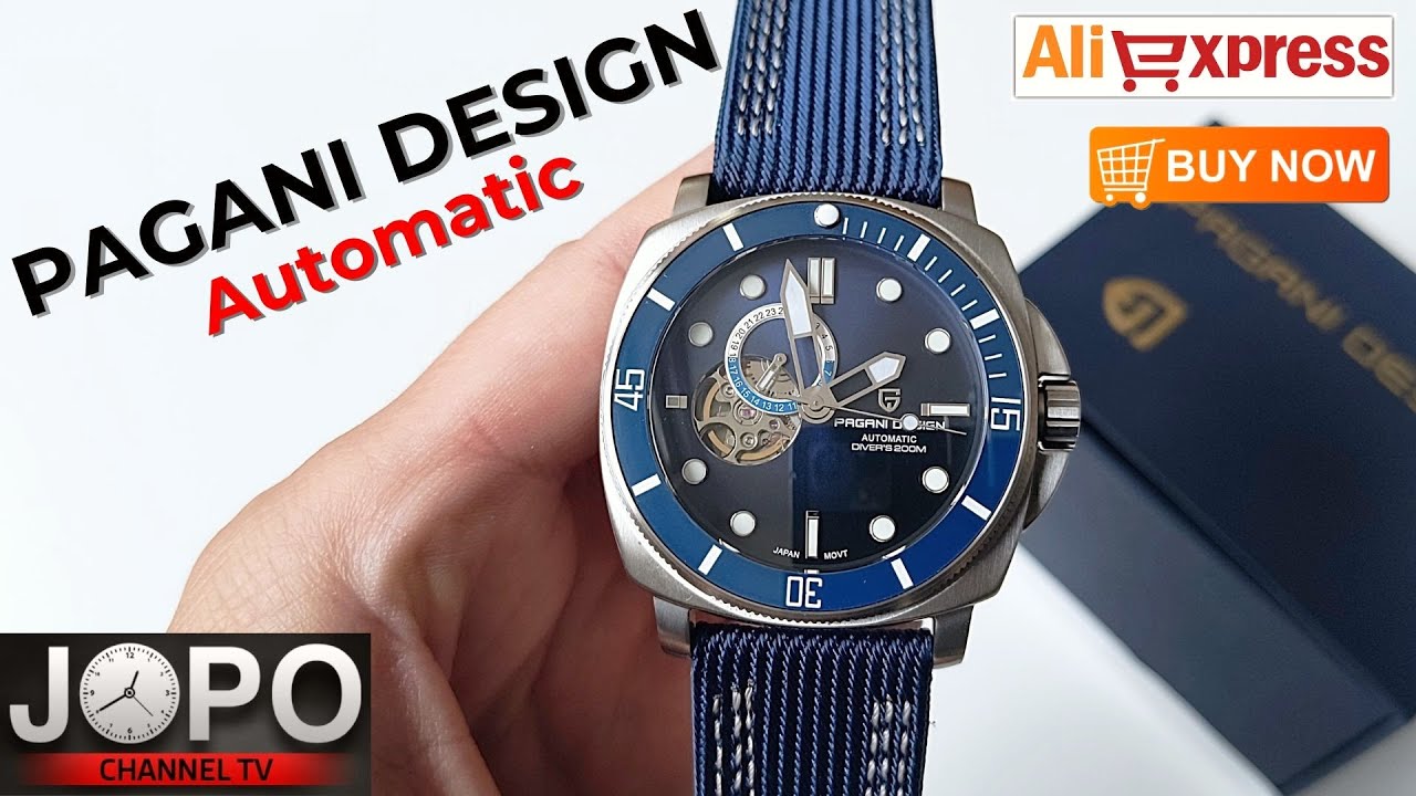 PAGANI DESIGN PD1736 Luxury Mechanical Watch 200M Waterproof│Pagani Design Watch Review│Subtitles