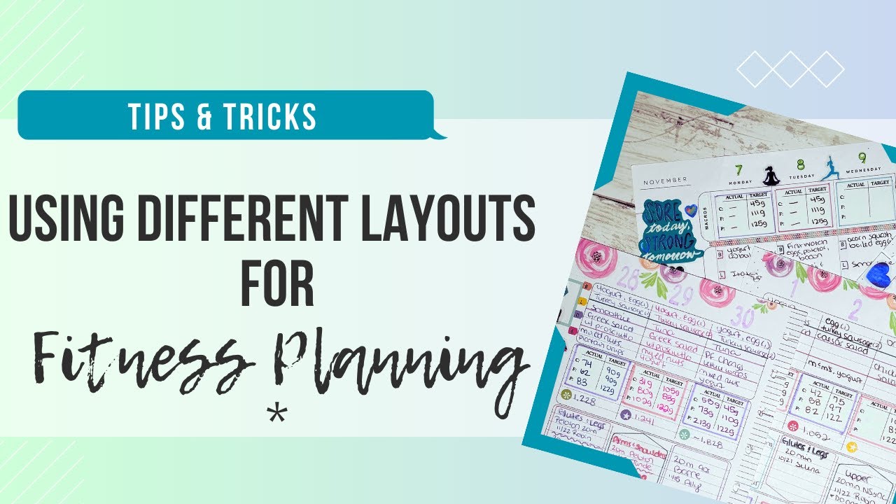 How to use Different Planner Layouts for Fitness Planning and Tracking | Happy Planner