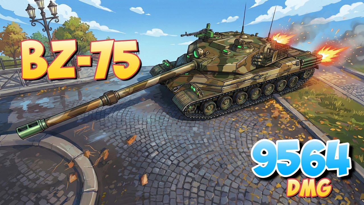 BZ-75 - 4 Фрагов 9.5K Урона • Мир Танков