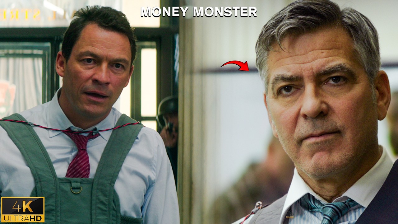 George Clooney & Jack O'Connell Confront the Villain in Iconic Money Monster Finale