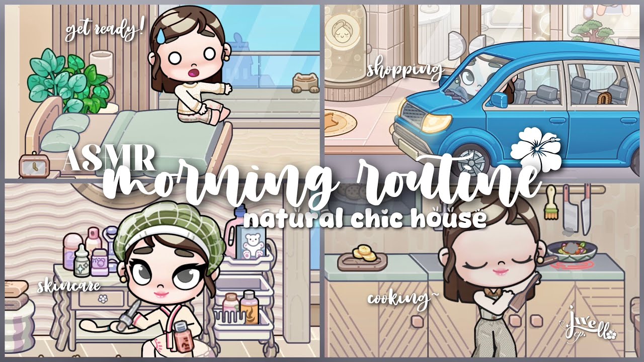 ⌗「 Morning routine in my Natural Chic House 」🏡🌿 | ASMR |  Avatar World | Pazu