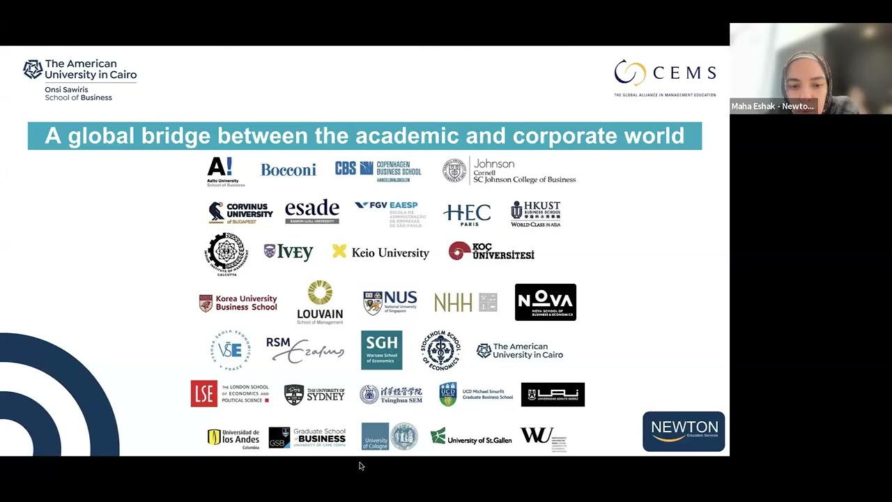 CEMS Master in International Management at AUC - Onsi Sawiris School of Business.