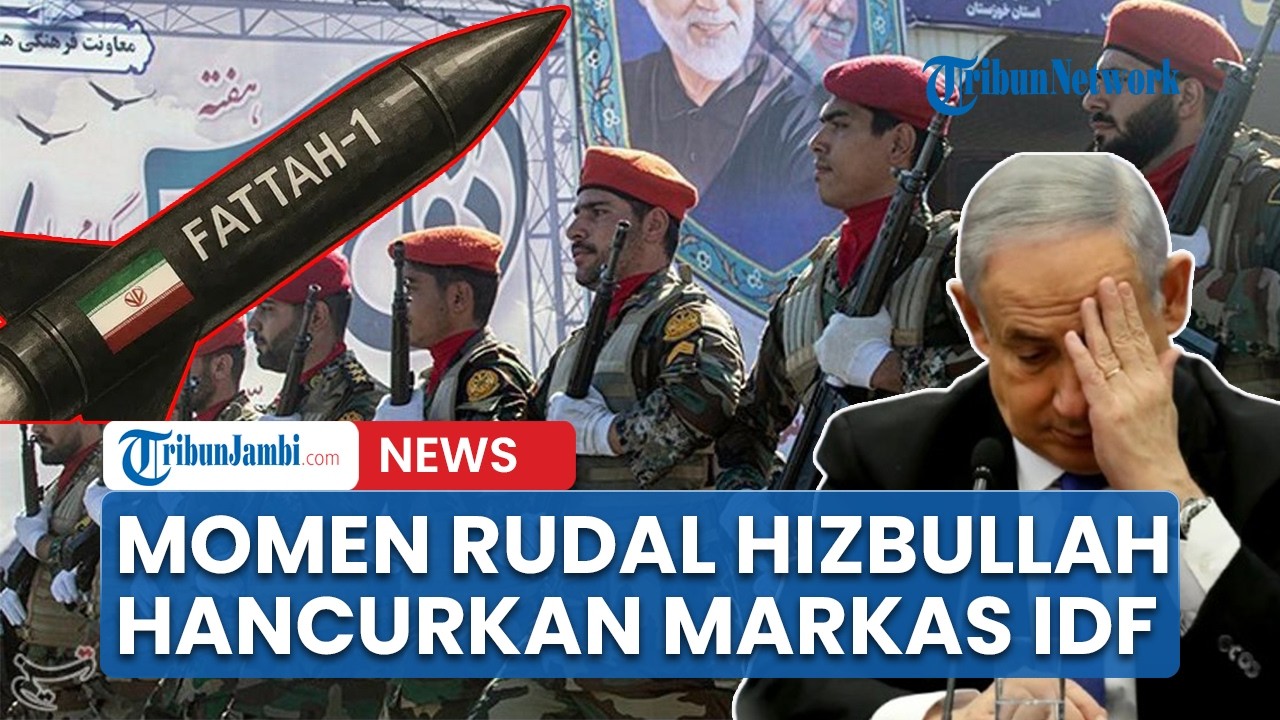Detik-detik Rudal Hizbullah Hancurkan Markas Militer IDF, Tentara Berjatuhan