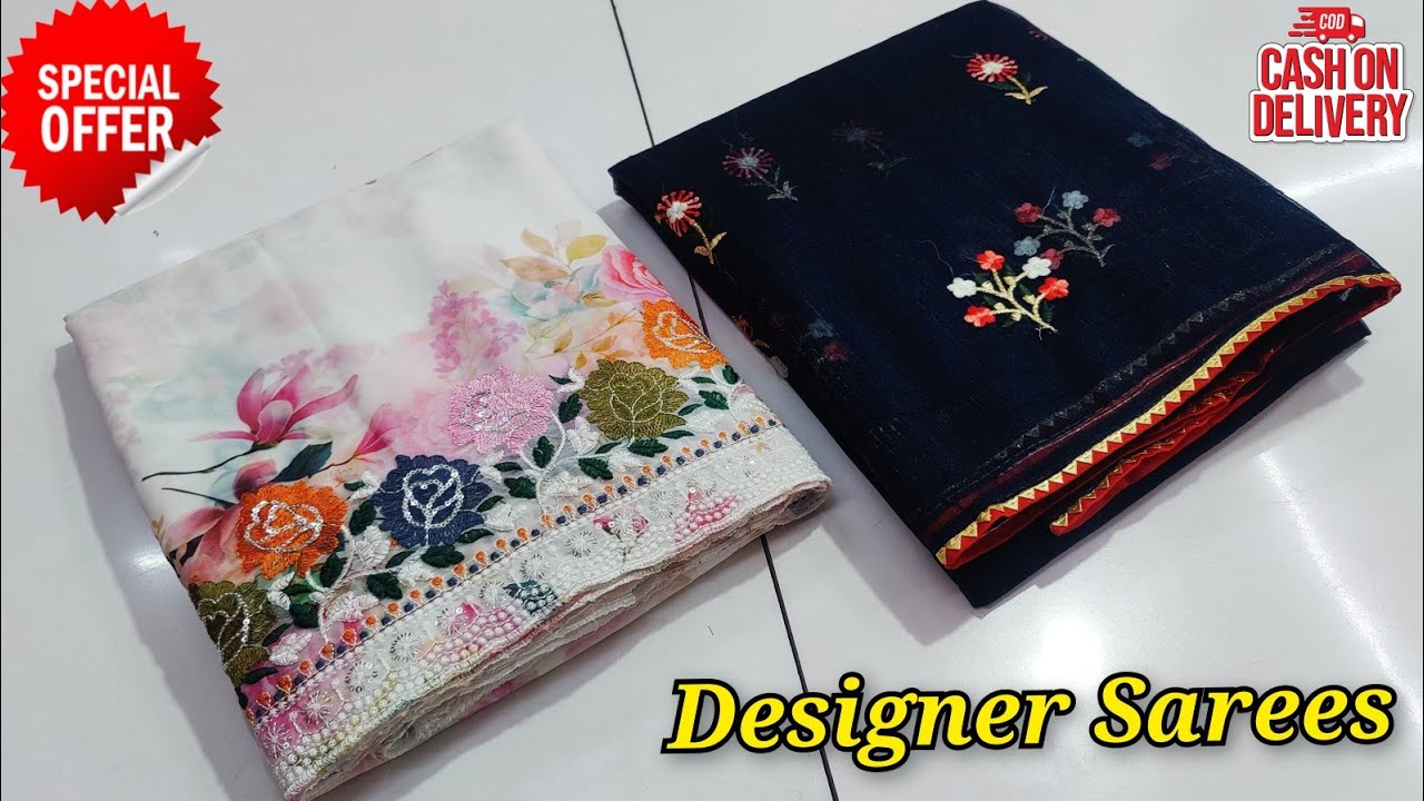 🔥 Pure Organza Sarees 2024 Latest Sarees, Batik Sanganeri Print Sarees, Pure Chiffon Sarees by KCPC