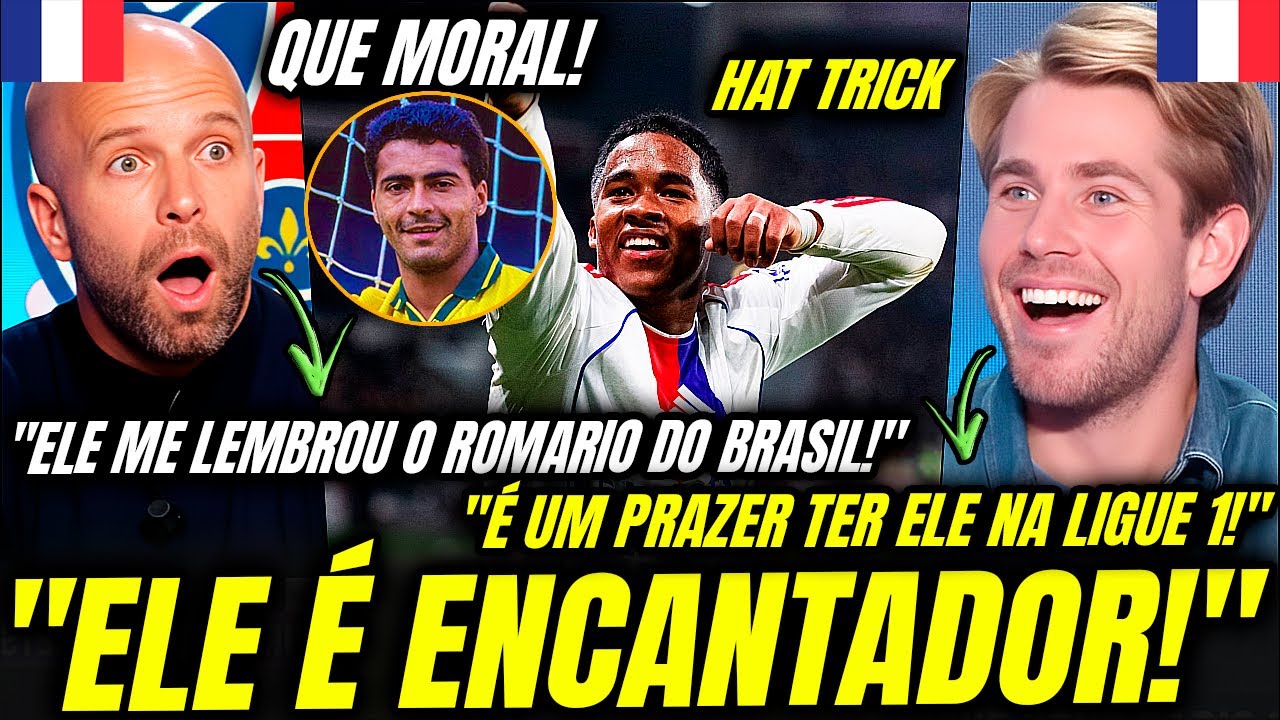 🚨 QUE MORAL! IMPRENSA FRANCESA ENLOUQUECE COM O ENDRICK APÓS PRIMEIRO HAT TRICK PELO LYON!