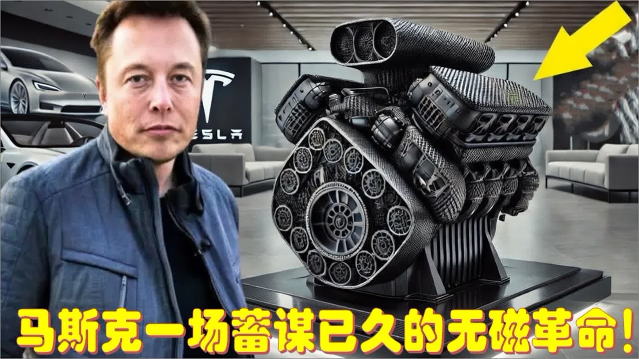 放弃稀土、不用磁铁！马斯克秘密电机，一场蓄谋已久的无磁革命！