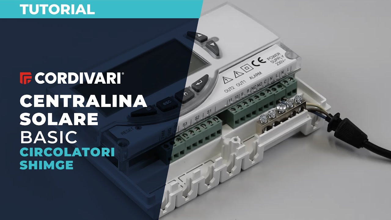 Cordivari Tutorial | Cablaggio centralina basic Cordivari con Circolatore SHIMGE