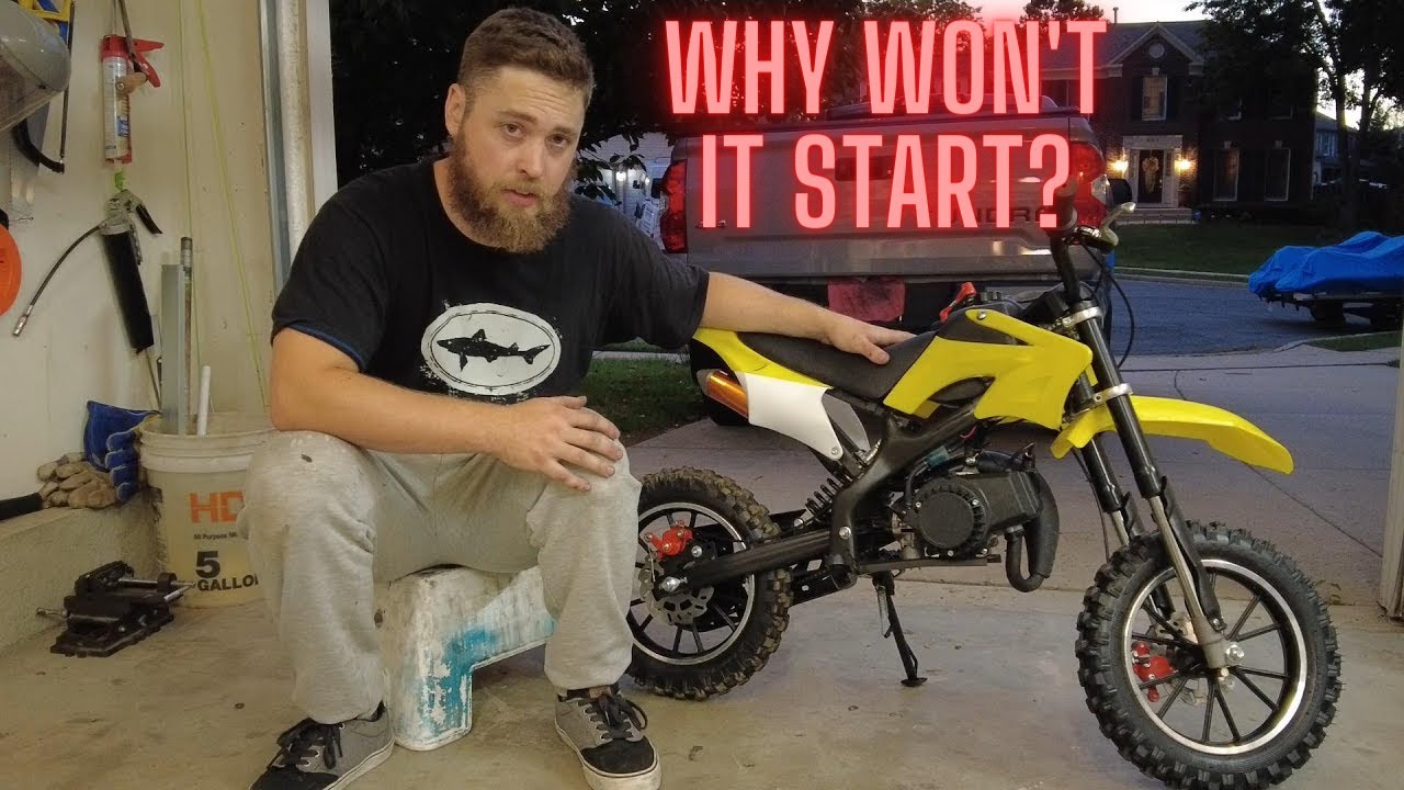 Мотоцикл Syx Moto 50cc Dirtbike не заводится! Диагностика и настройка. (Ручной стартер, свечи заж...