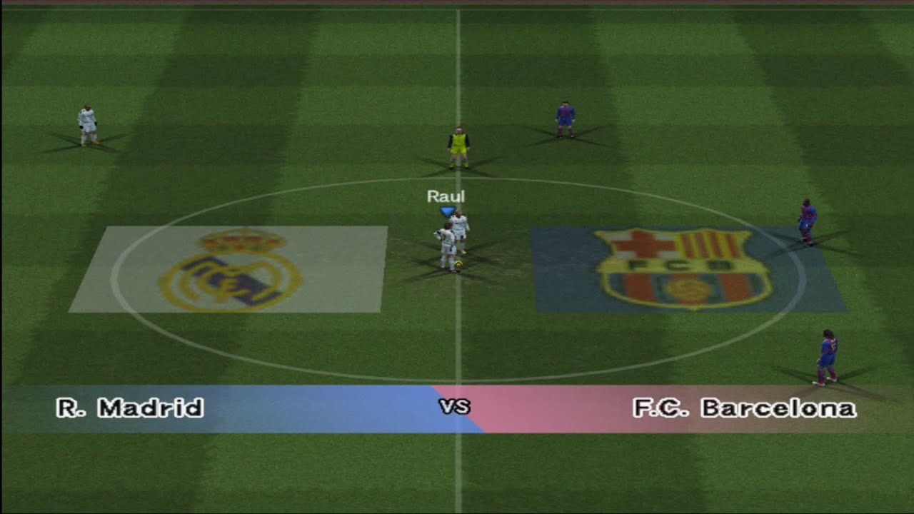 Winning Eleven 8 PS2 Real Madrid vs Barcelona 