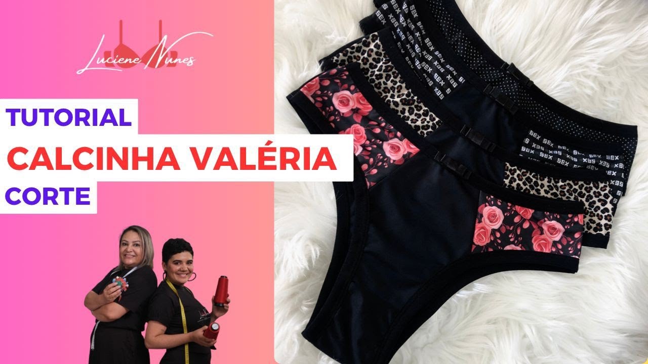 Corte Calcinha Valéria #moldes #modaíntima #lucienenunes