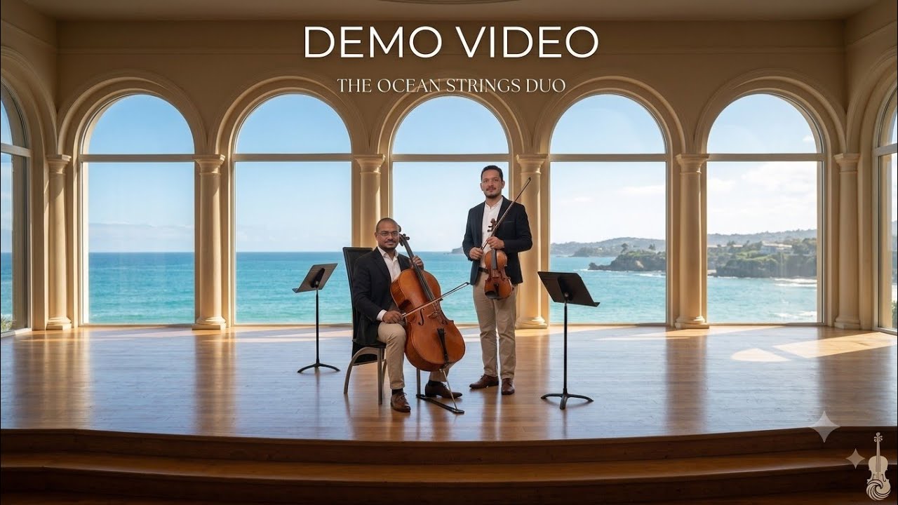 The ocean strings duo! Demo video for events contracts and cruiseships recruitment