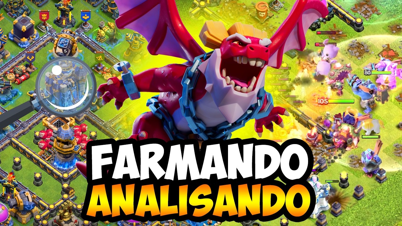 ATUALIZAÇÃO AMANHÃ? ÚLTIMO DIA DE PUSH CV18 E ANALISANDO VILAS NO CLASH OF CLANS!