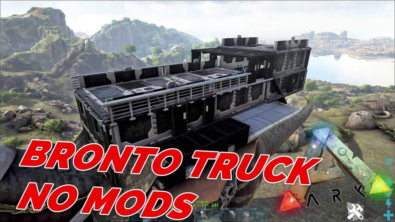 How to build a Bronto platform base: Ark Survival Evolved (no mods) Truck tutorial